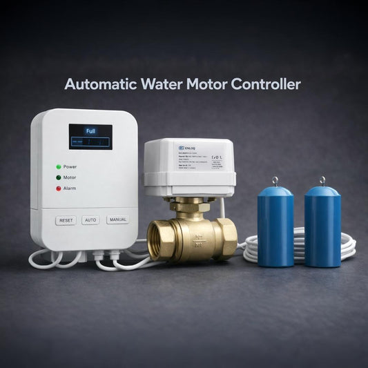 Automatic Water Motor Controller | Dry Run | Auto Cut on Full | Motor Efficiency | Electricity Consumption